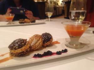 Pumpkin Caramel Crunch Whoopie Cakes with House Made Red Pumpkin Soda