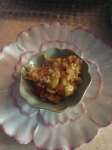 Served in a cute little bowl!