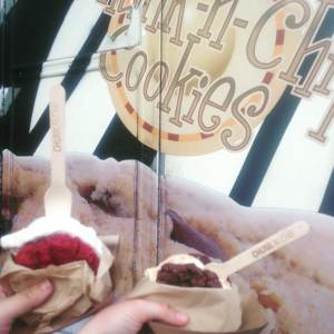 Not before stopping at a food truck for a sugar boost.